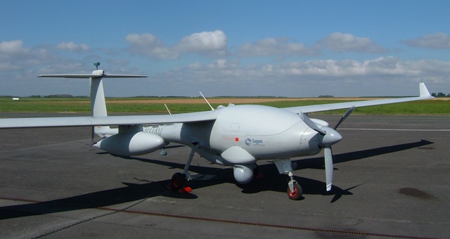 Présentation du drone "Patroller" de SAGEM